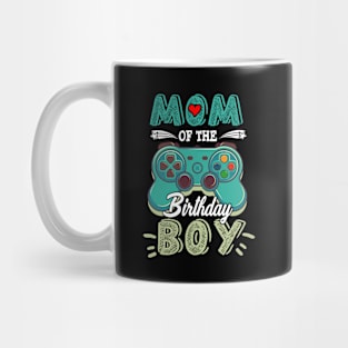 Mom Of Birthday Boy Matching Video Gamer Birthday Party Fun Mug